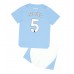 Maillot de foot Manchester City John Stones #5 Domicile vêtements enfant 2023-24 Manches Courtes (+ pantalon court)